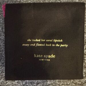 Kate Spade Brown Dust Cover 19”x17” never used